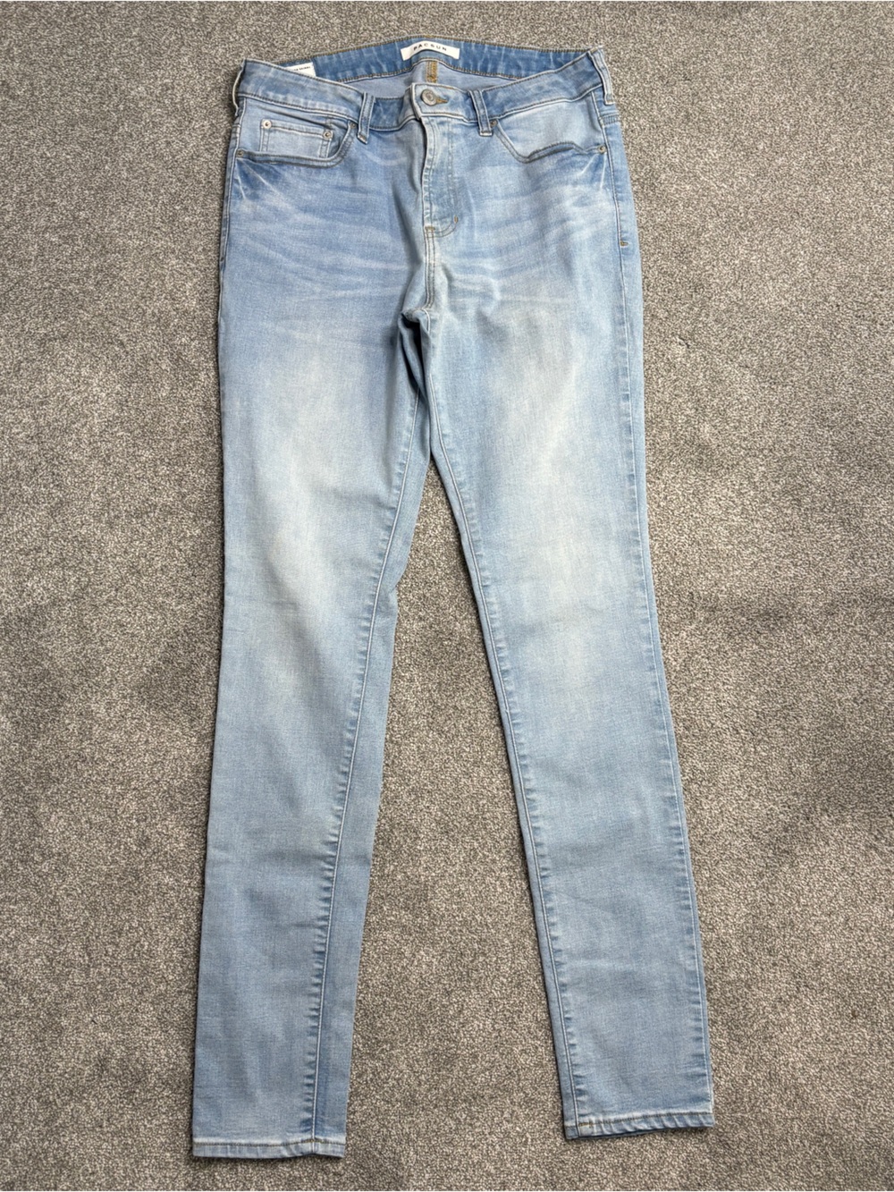 PacSun Light Blue Men’s Stretch Skinny Jeans Sz 32/34 Sleek, Western, Edgy, Slim